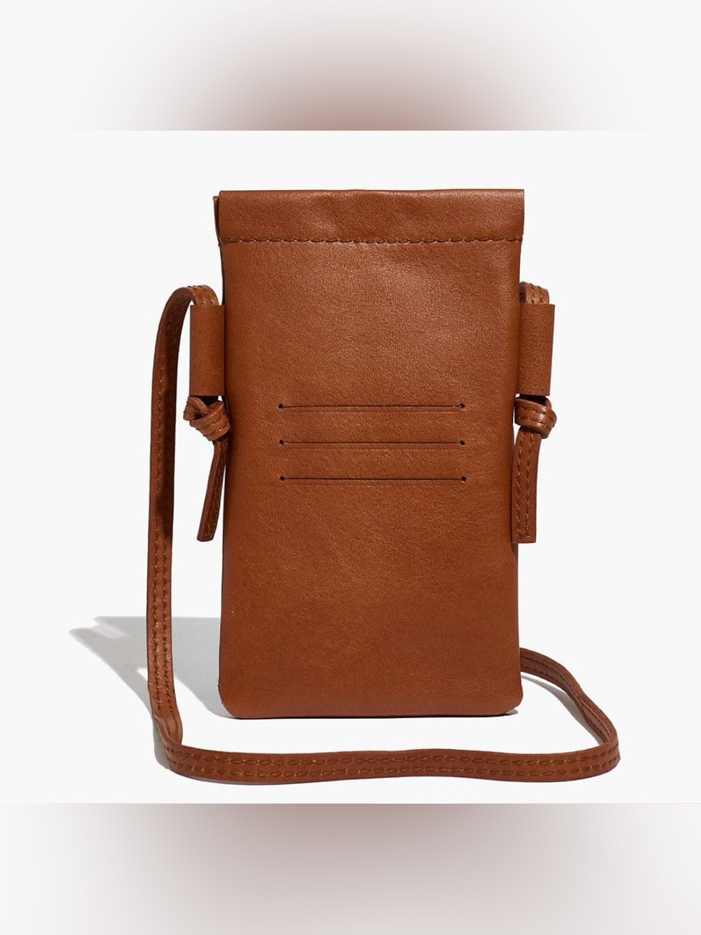 Madewell unisex Leather Crossbody Phone Pouch - Brown